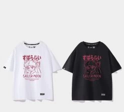 Kawaii Japanese Cartoon Sailor Moon Graffiti Print T-shirt 15 Kawaii Japanese Cartoon Sailor Moon Graffiti Print T-shirt -Kawaii Fashion Shop Kawaii Japanese Cartoon Sailor Moon Graffiti Print T shirt 9