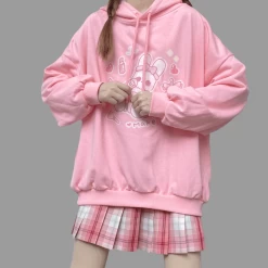 Kawaii Japanese Soft Girl Style Pink Sweatshirt 13 Kawaii Japanese Soft Girl Style Pink Sweatshirt -Kawaii Fashion Shop Kawaii Japanese Soft Girl Style Pink Sweatshirt 5
