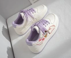 Kawaii Japanese Style Hand-Painted Lucky Cat Print Sneakers -Kawaii Fashion Shop Kawaii Japanese Style Hand Painted Lucky Cat Print Sneakers 9