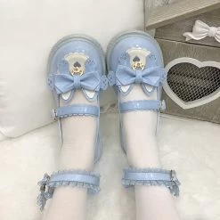 Kawaii Japanese Cartoon Kitten All-match Lolita Shoes -Kawaii Fashion Shop Kawaii Japanese cartoon kitten versatile Lolita Shoes 1