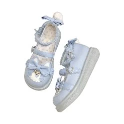 Kawaii Japanese Cartoon Kitten All-match Lolita Shoes -Kawaii Fashion Shop Kawaii Japanese cartoon kitten versatile Lolita Shoes 8