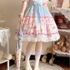 Kawaii Kitty Print Knot Lolita JSK Dress