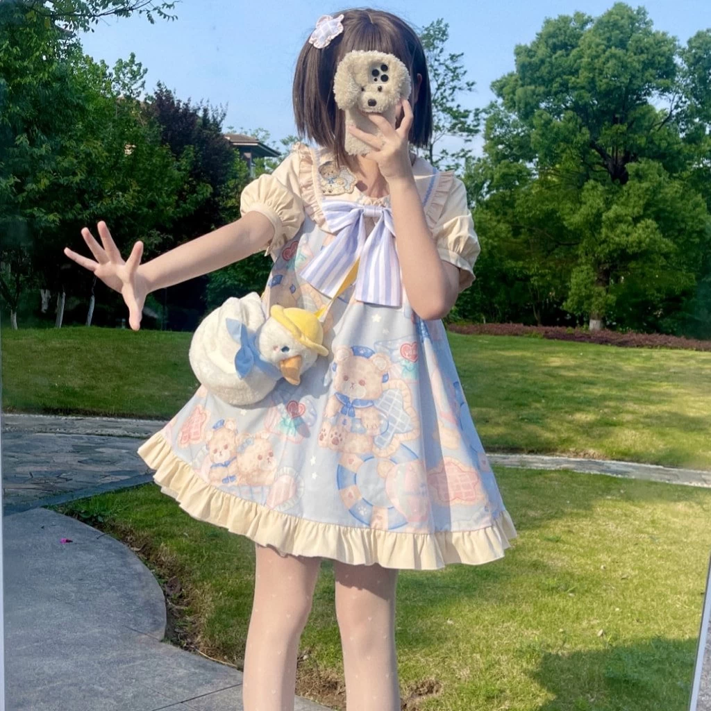 Kawaii Lolita Style Plush Cartoon Duck Shoulder Bag 9 Kawaii Lolita Style Plush Cartoon Duck Shoulder Bag - Image 8