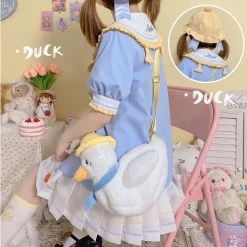 Kawaii Lolita Style Plush Cartoon Duck Shoulder Bag 13 Kawaii Lolita Style Plush Cartoon Duck Shoulder Bag -Kawaii Fashion Shop Kawaii Lolita Style Plush Cartoon Duck Shoulder Bag 8
