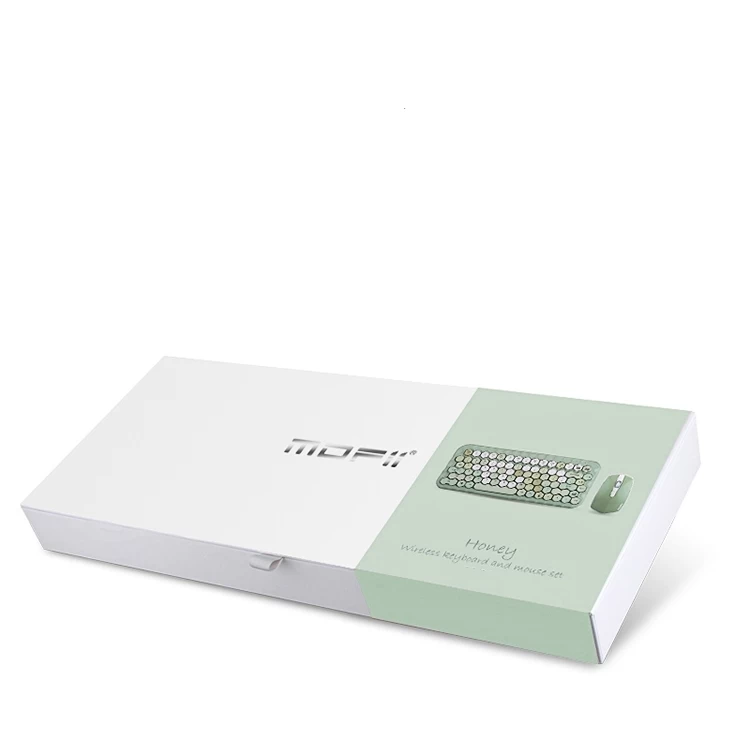 Kawaii Morandi Color Honeycomb Design Wireless Bluetooth Keyboard 11 Kawaii Morandi Color Honeycomb Design Wireless Bluetooth Keyboard - Image 9