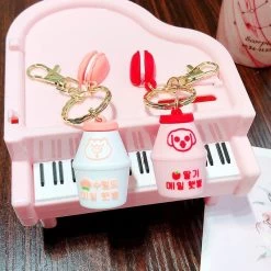 Kawaii Peach Milk Bottle Airpods Case 9 Kawaii Peach Milk Bottle Airpods Case -Kawaii Fashion Shop Kawaii Peach Milk Bottle Keychain For Airpods pro Case Cute Cartoon Keyring Charms For Airpods 2 1