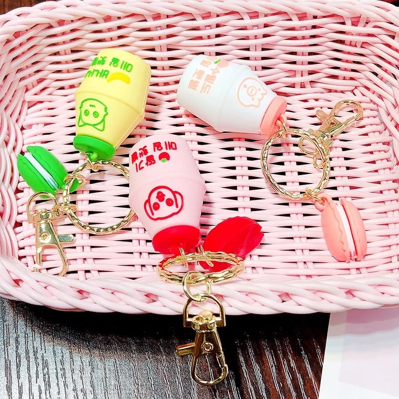 Kawaii Peach Milk Bottle Airpods Case 7 Kawaii Peach Milk Bottle Airpods Case - Image 5