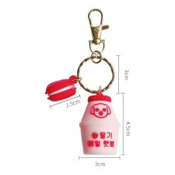 Kawaii Peach Milk Bottle Airpods Case 13 Kawaii Peach Milk Bottle Airpods Case -Kawaii Fashion Shop Kawaii Peach Milk Bottle Keychain For Airpods pro Case Cute Cartoon Keyring Charms For Airpods 2 5