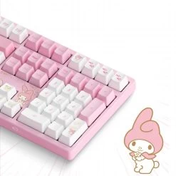 Kawaii Pink Aesthetic My Melody Mechanical Keyboard 15 Kawaii Pink Aesthetic My Melody Mechanical Keyboard -Kawaii Fashion Shop Kawaii Pink Aesthetic My Melody Mechanical Keyboard 7