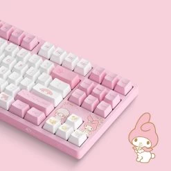 Kawaii Pink Aesthetic My Melody Mechanical Keyboard 11 Kawaii Pink Aesthetic My Melody Mechanical Keyboard -Kawaii Fashion Shop Kawaii Pink Aesthetic My Melody Mechanical Keyboard 9
