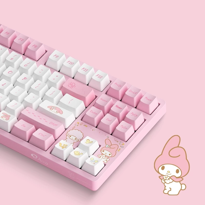 Kawaii Pink Aesthetic My Melody Mechanical Keyboard 5 Kawaii Pink Aesthetic My Melody Mechanical Keyboard - Image 3