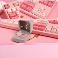 Kawaii Pink Aesthetic Sailor Moon Mechanical Keyboard -Kawaii Fashion Shop Kawaii Pink Aesthetic Sailor Moon Mechanical Keyboard 6