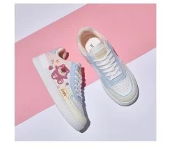 Kawaii Pink Bear All-Match Low Top Sneakers -Kawaii Fashion Shop Kawaii Pink Bear All Match Low Top Sneakers 12