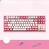 Kawaii Pink Sailor Moon Co-branded Mechanical Keyboard 87 Key -Kawaii Fashion Shop Kawaii Pink Sailor Moon Co branded Mechanical Keyboard 87 Key 1