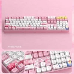 Kawaii Pink Sailor Moon Co-branded Mechanical Keyboard 87 Key 15 Kawaii Pink Sailor Moon Co-branded Mechanical Keyboard 87 Key -Kawaii Fashion Shop Kawaii Pink Sailor Moon Co branded Mechanical Keyboard 87 Key 4