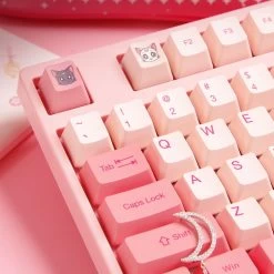 Kawaii Pink Sailor Moon Co-branded Mechanical Keyboard 87 Key 17 Kawaii Pink Sailor Moon Co-branded Mechanical Keyboard 87 Key -Kawaii Fashion Shop Kawaii Pink Sailor Moon Co branded Mechanical Keyboard 87 Key 6