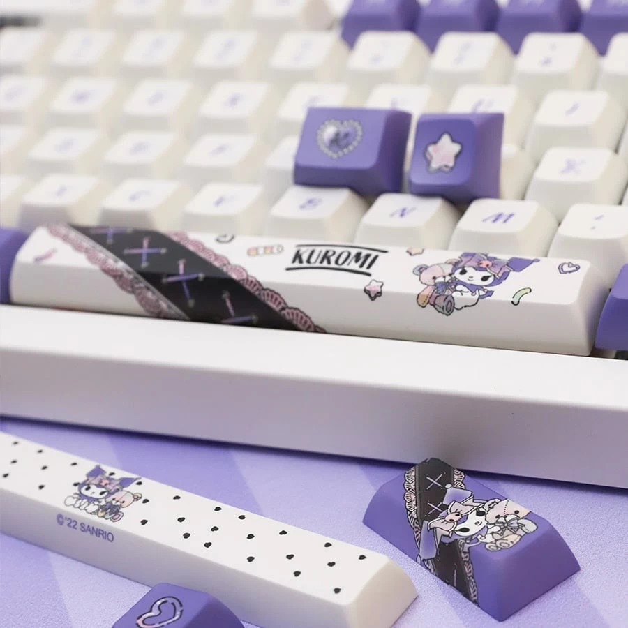 Kawaii Purple Kuromi Mechanical Keycaps Set 9 Kawaii Purple Kuromi Mechanical Keycaps Set - Image 7