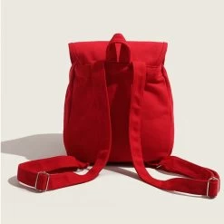 Kawaii Red Hello Kitty Canvas Backpack 13 Kawaii Red Hello Kitty Canvas Backpack -Kawaii Fashion Shop Kawaii Red Hello Kitty Canvas Backpack 1