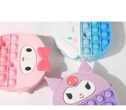 Kawaii Sanrio Decompression Peas Diagonal Bag -Kawaii Fashion Shop Kawaii Sanrio Decompression Peas Diagonal Bag 2