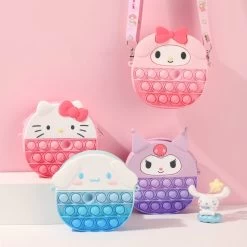 Kawaii Sanrio Decompression Peas Diagonal Bag -Kawaii Fashion Shop Kawaii Sanrio Decompression Peas Diagonal Bag 6