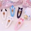 Kawaii Sanrios Anime Clip Card 3 PCS 1 Kawaii Sanrios Anime Clip Card 3 PCS -Kawaii Fashion Shop Kawaii Sanrios Anime Kuromi Melody Cinnamoroll Women Girls Waterdrop Shape Hairpins Pin Slid Clip Fashion Hair