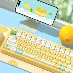Kawaii Sea Salt Lemon Cheese Theme Keycaps -Kawaii Fashion Shop Kawaii Sea Salt Lemon Cheese Theme Keycaps 7