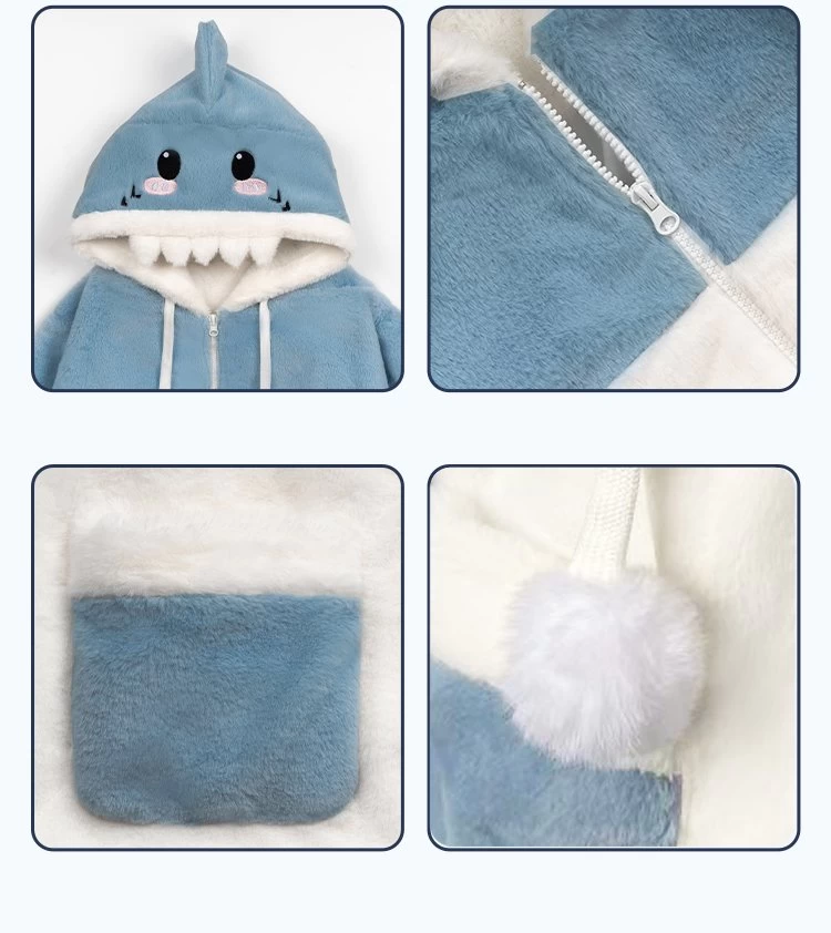 Kawaii Shark Plush Hoodie 10 Kawaii Shark Plush Hoodie - Image 8