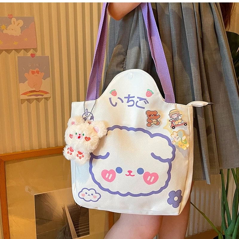 Kawaii Bear Rabbit Shoulder Bag 4 Kawaii Bear Rabbit Shoulder Bag - Image 2
