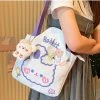 Kawaii Bear Rabbit Shoulder Bag -Kawaii Fashion Shop Kawaii Shoulder Bag For Girls Bear Rabbit Tote Handbags Canvas Large Capacity Student Book Storage Bags
