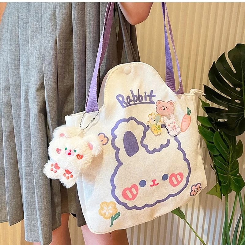 Kawaii Bear Rabbit Shoulder Bag 5 Kawaii Bear Rabbit Shoulder Bag - Image 3
