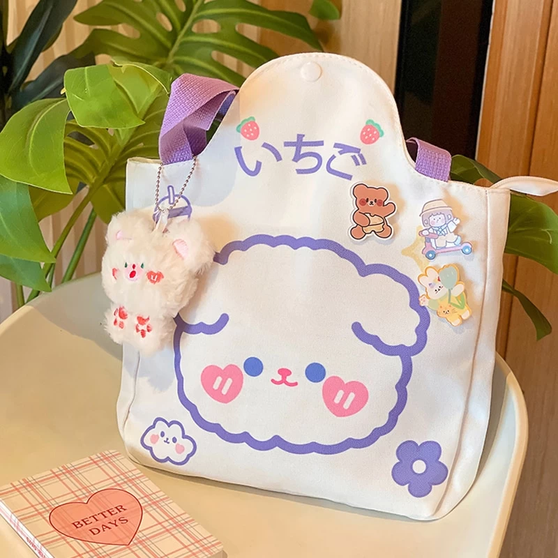 Kawaii Bear Rabbit Shoulder Bag 7 Kawaii Bear Rabbit Shoulder Bag - Image 5