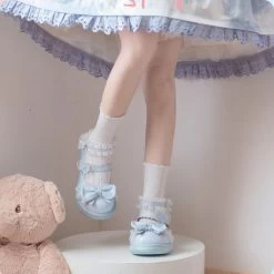 Kawaii Sweet Girl Style Cream Sole All-match Lolita Shoes -Kawaii Fashion Shop Kawaii Sweet Girl Style Cream Sole All match Lolita Shoes 10