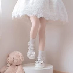 Kawaii Sweet Girl Style Cream Sole All-match Lolita Shoes -Kawaii Fashion Shop Kawaii Sweet Girl Style Cream Sole All match Lolita Shoes 11