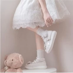 Kawaii Sweet Girl Style Cream Sole All-match Lolita Shoes -Kawaii Fashion Shop Kawaii Sweet Girl Style Cream Sole All match Lolita Shoes 12