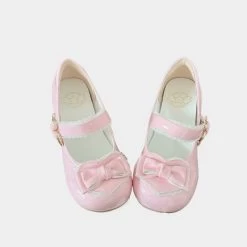 Kawaii Sweet Girl Style Round-toed Lace Bow Lolita Shoes