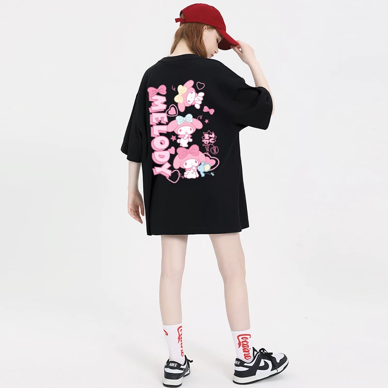 Kawaii Sweet Style Pink My Melody Printed T-shirt 6 Kawaii Sweet Style Pink My Melody Printed T-shirt - Image 4
