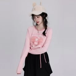 Kawaii Sweet Style Pink Peaked Cap -Kawaii Fashion Shop Kawaii Sweet Style Pink Peaked Cap 7