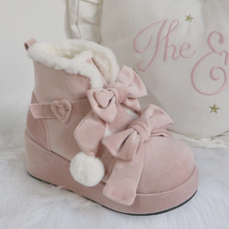 Kawaii Thick-Soled Lolita Snow Boots 5 Kawaii Thick-Soled Lolita Snow Boots - Image 3
