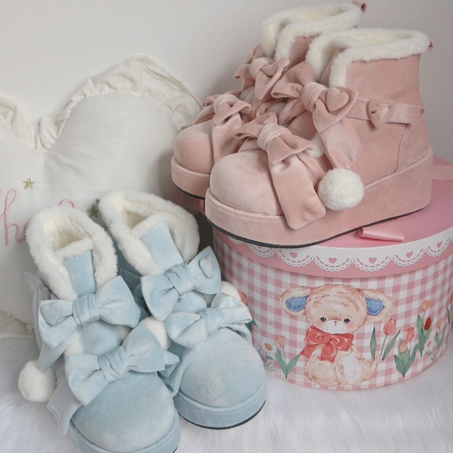 Kawaii Thick-Soled Lolita Snow Boots 10 Kawaii Thick-Soled Lolita Snow Boots - Image 8