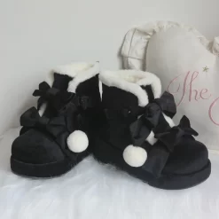 Kawaii Thick-Soled Lolita Snow Boots 17 Kawaii Thick-Soled Lolita Snow Boots -Kawaii Fashion Shop Kawaii Thick Soled Lolita Snow Boots 7