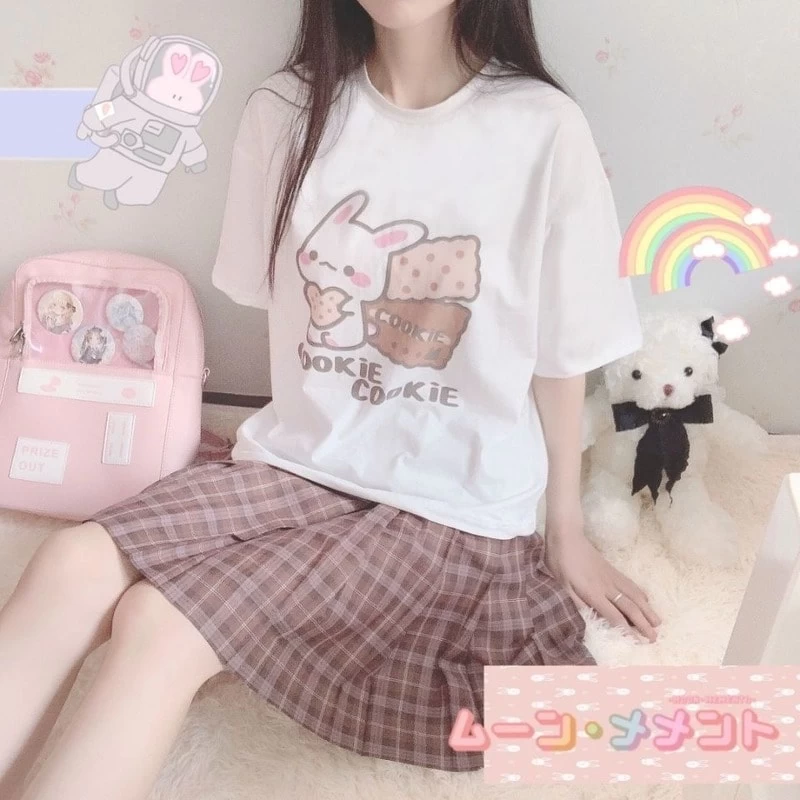 Kawaii Bunny Cookie T-shirt 8 Kawaii Bunny Cookie T-shirt - Image 6