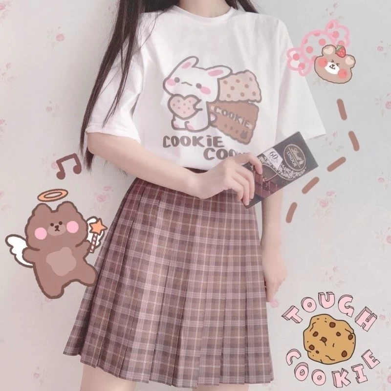 Kawaii Bunny Cookie T-shirt 3 Kawaii Bunny Cookie T-shirt