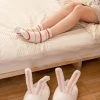 Kawaii White Bunny Plush Cotton Slippers -Kawaii Fashion Shop Kawaii White Bunny Plush Cotton Slippers 3