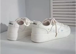 Kawaii White Cinnamoroll Low Top Sneakers -Kawaii Fashion Shop Kawaii White Cinnamoroll Low Top Sneakers 3