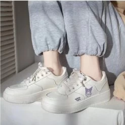 Kawaii White Cinnamoroll Low Top Sneakers -Kawaii Fashion Shop Kawaii White Cinnamoroll Low Top Sneakers 6