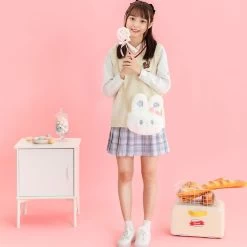 Kawaii White Plush Rabbit Messenger Bag -Kawaii Fashion Shop Kawaii White Plush Rabbit Messenger Bag 4