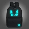Luminous Cat Printed Backpack -Kawaii Fashion Shop Kiki s Delivery Service Bag For Teenage Boy Girls Luminous Cartoon Schoolbag Bag For Teenagers Student