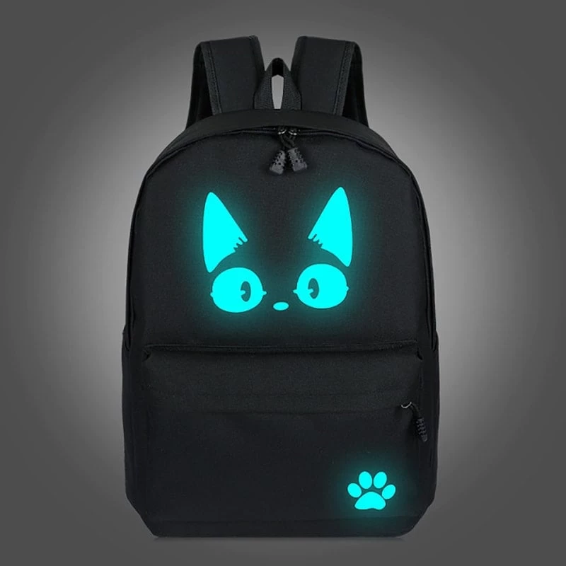 Luminous Cat Printed Backpack 3 Luminous Cat Printed Backpack