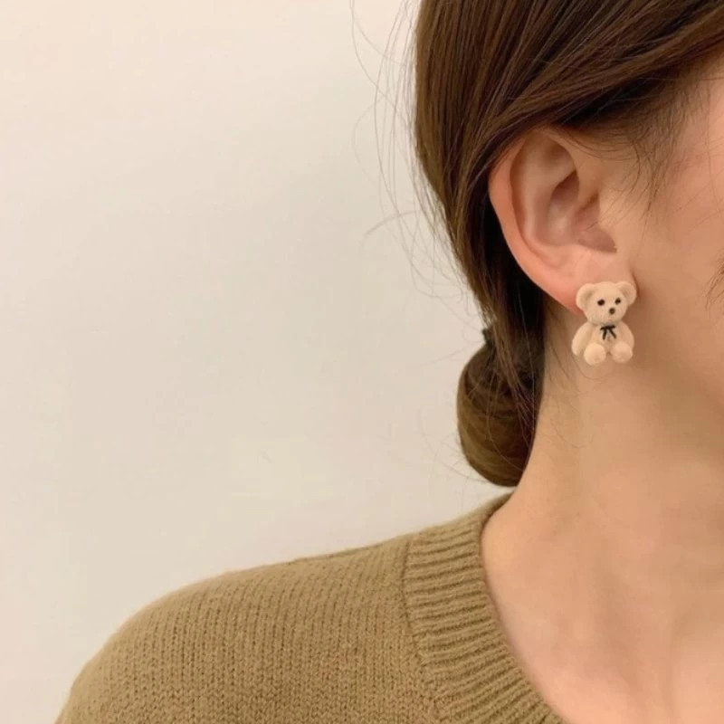 Cute Bow Bear Earring 5 Cute Bow Bear Earring - Image 3