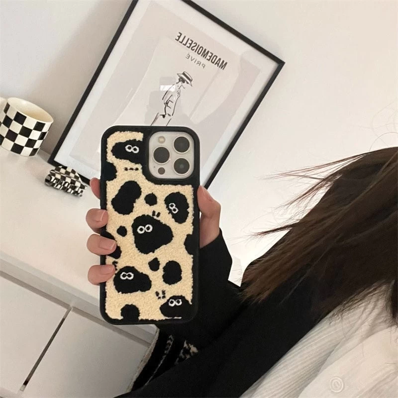 Kawaii Plush Embroidered Briquettes IPhone Case 8 Kawaii Plush Embroidered Briquettes IPhone Case - Image 6